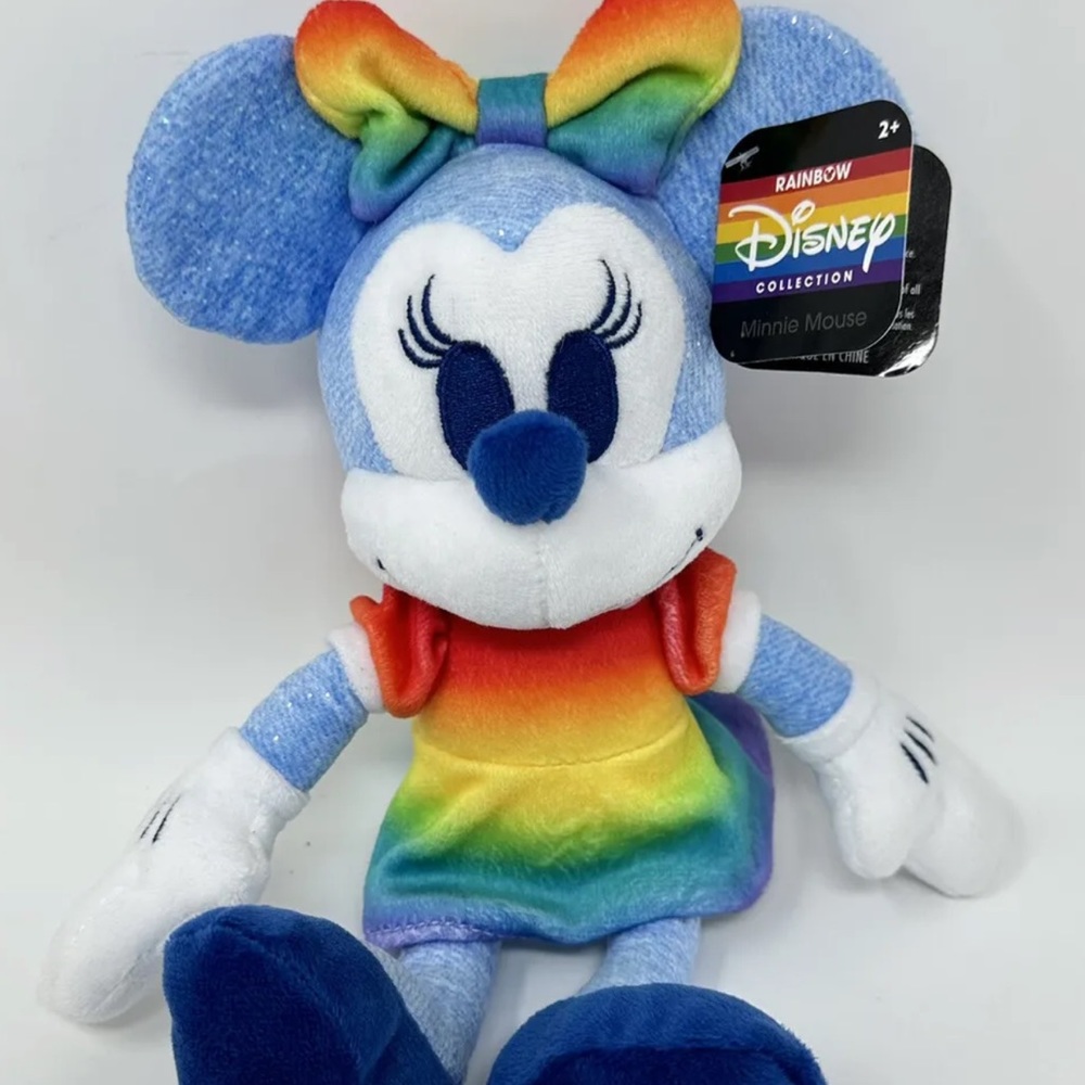 NEW Just Play Disney Rainbow Collection 8" Plush Pride Minnie Mouse